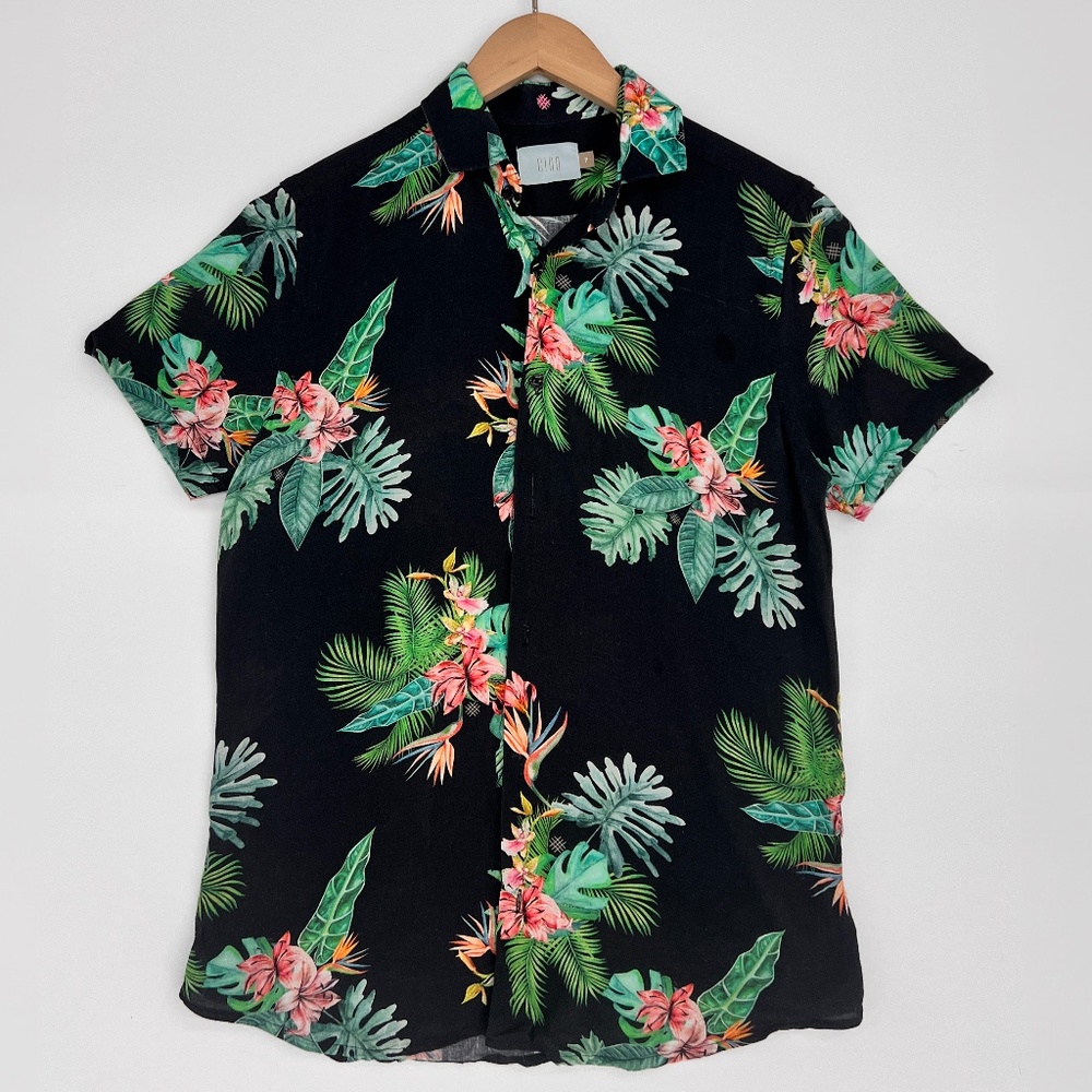 CIAO Men's Linen Short Sleeve Shirt
